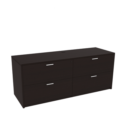 i5 Industries Kai Collection Credenza Storage with Double Lateral Files