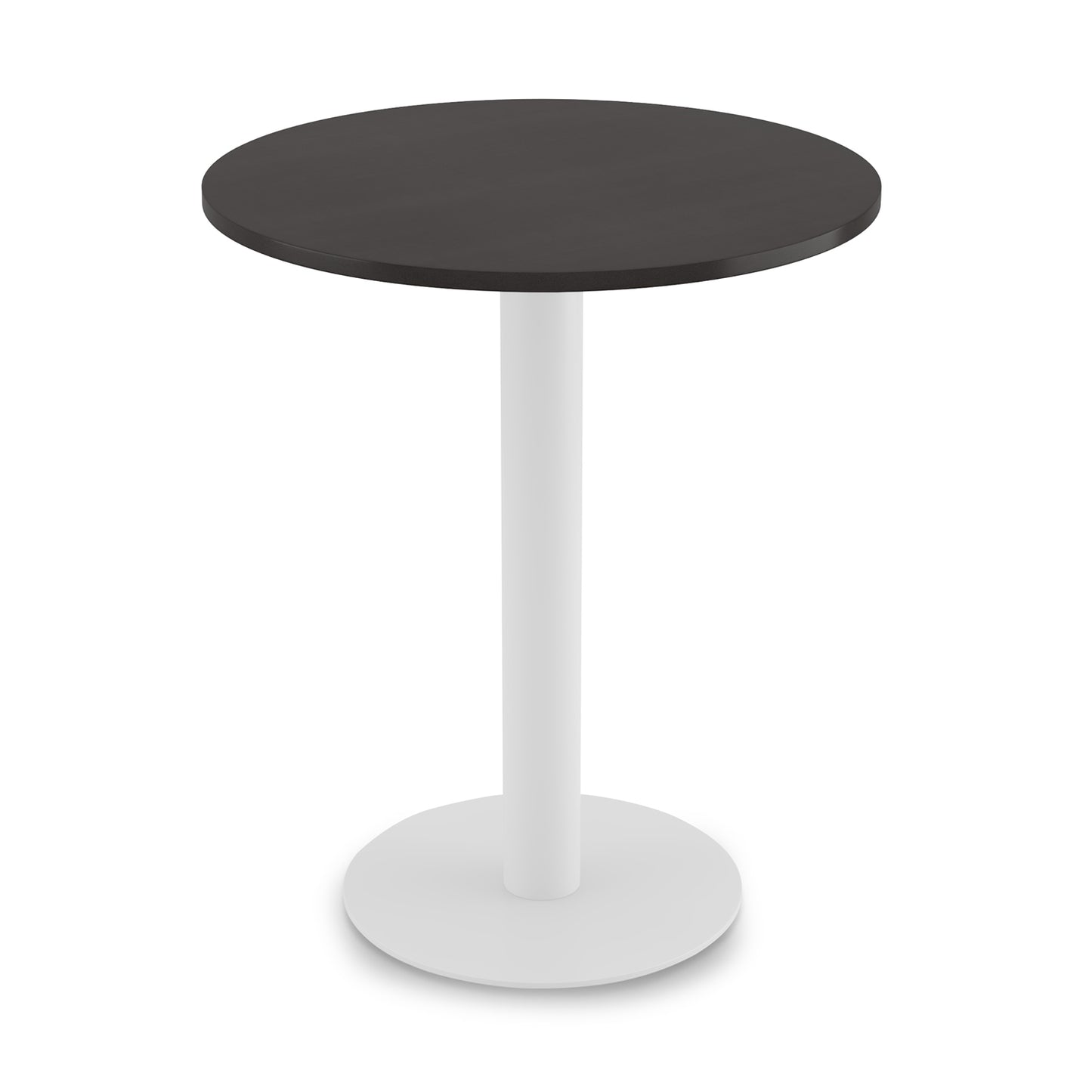 Fusion Cafe Height Round Table, White Base 36″