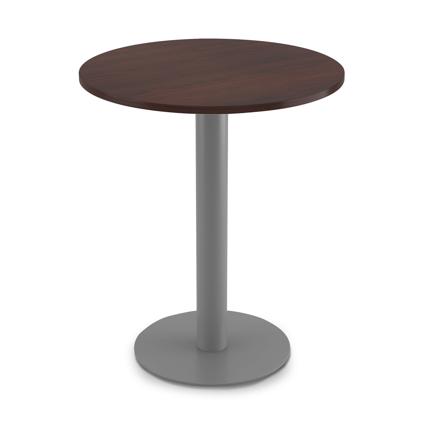 Fusion Cafe Height Round Table, Silver Base  36″