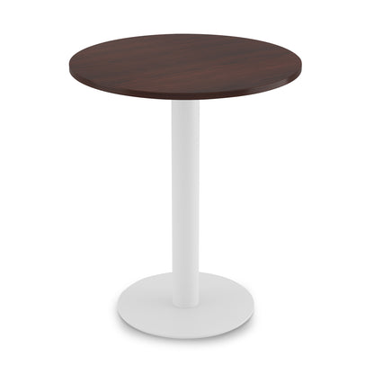 Fusion Cafe Height Round Table, White Base 36″