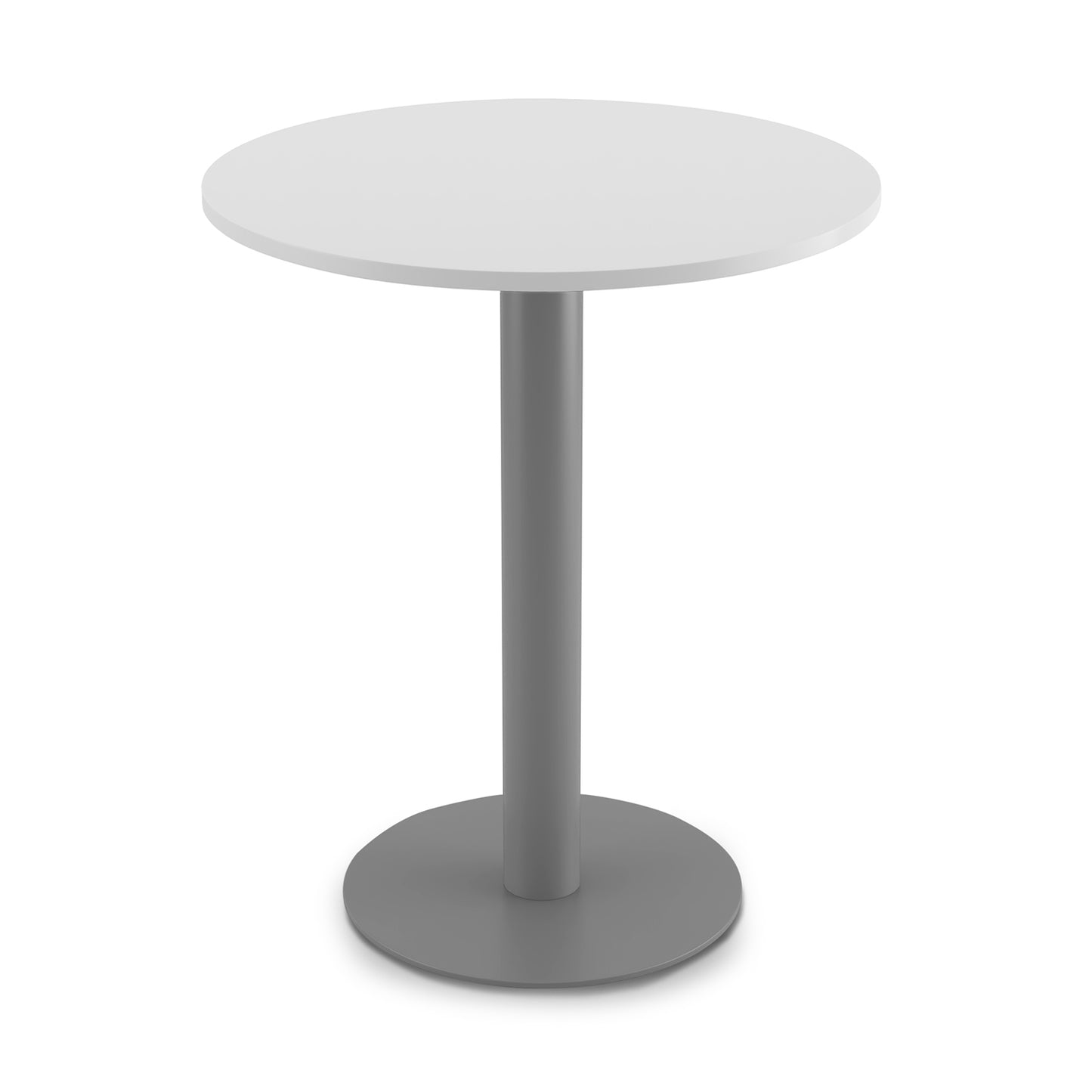 Fusion Cafe Height Round Table, Silver Base  36″