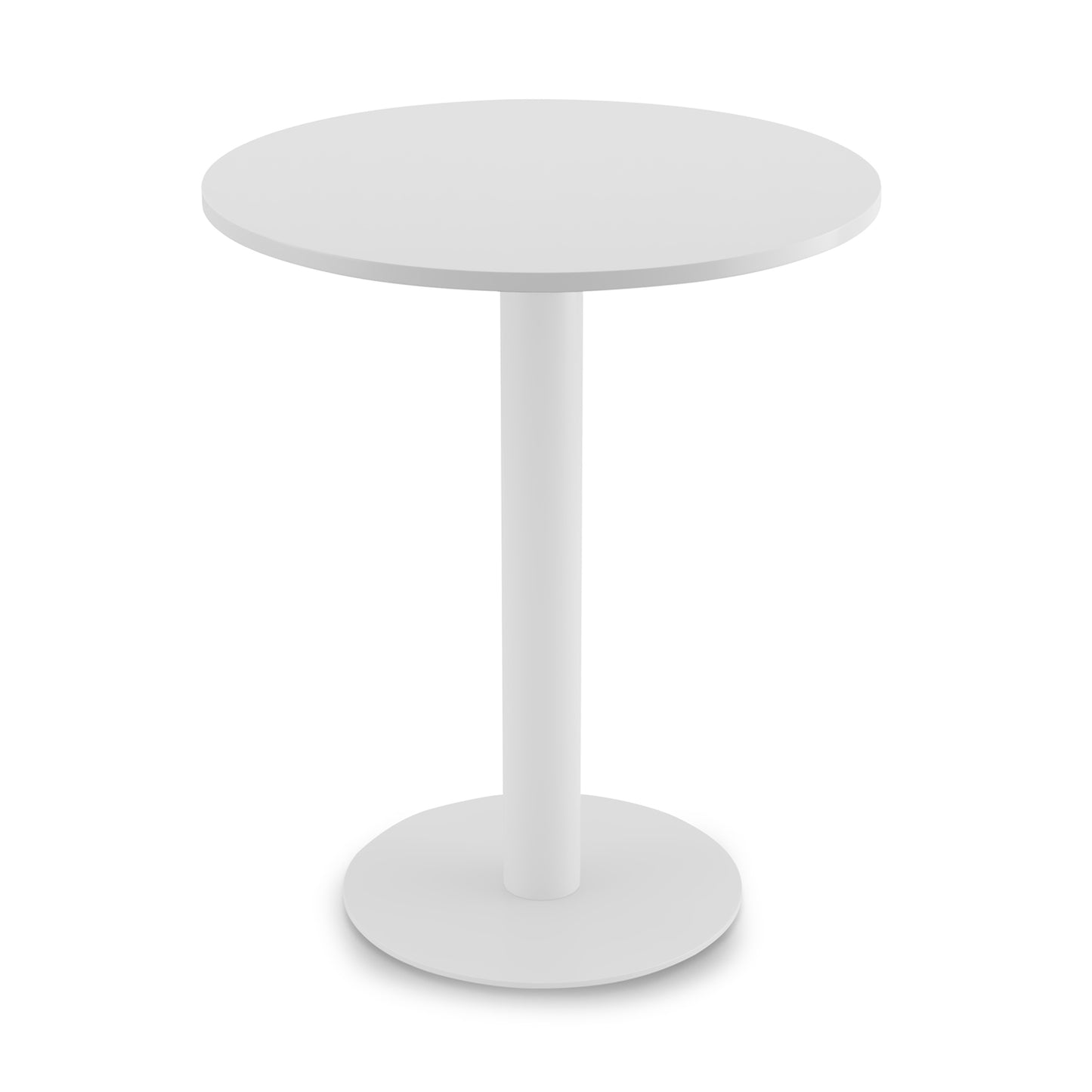 Fusion Cafe Height Round Table, White Base 36″