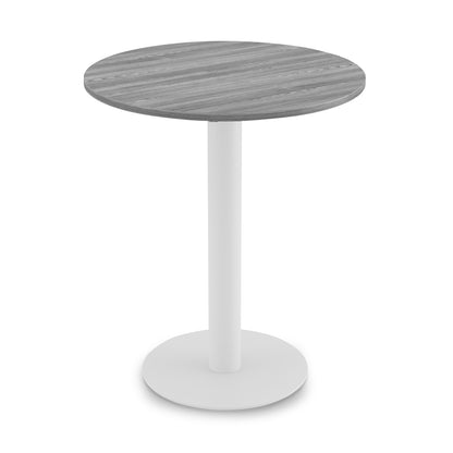 Fusion Cafe Height Round Table, White Base 36″