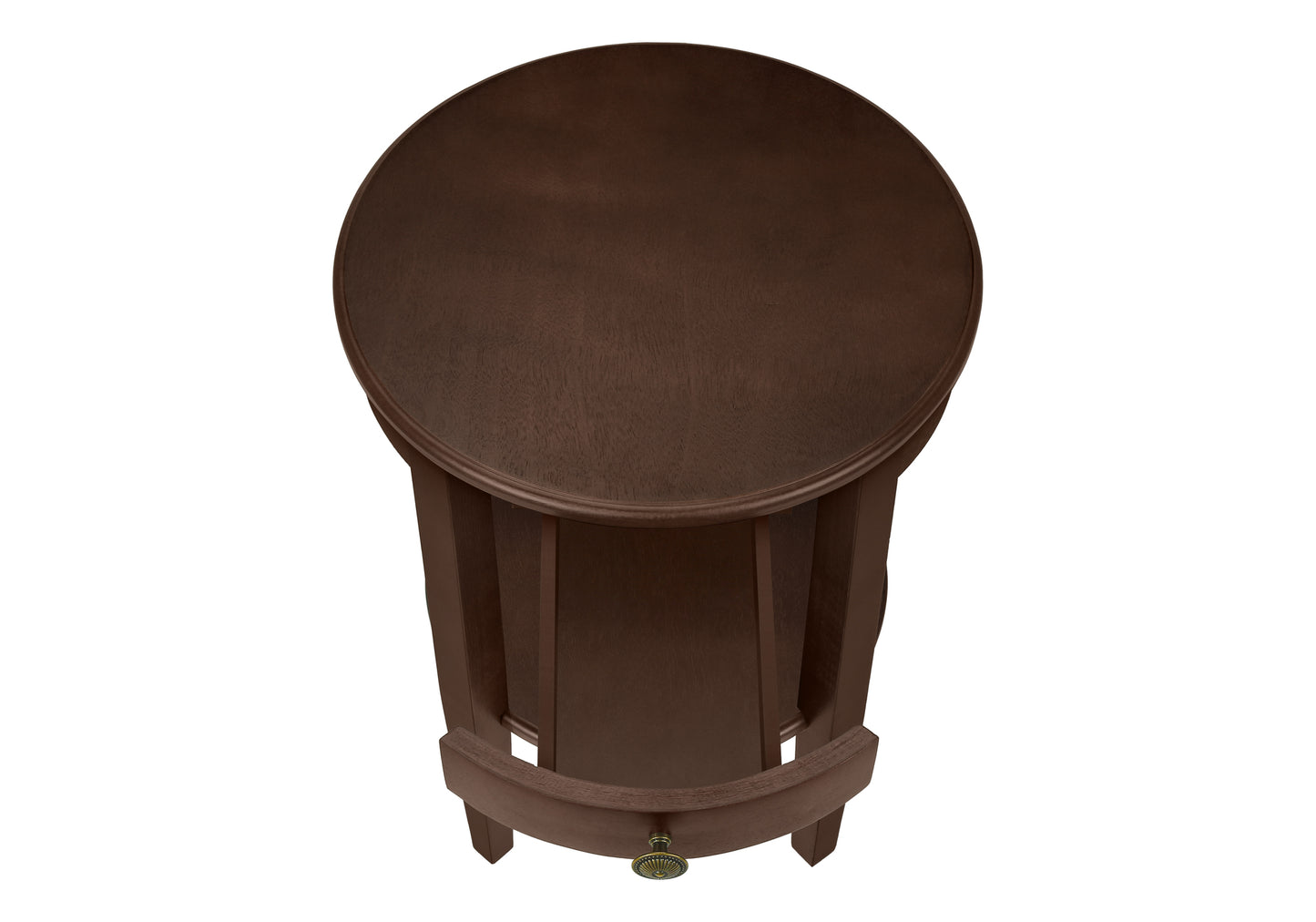 Accent Table/2 Tier/23"H/Brown Veneer