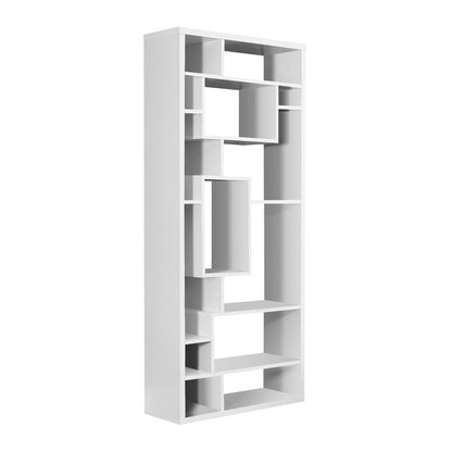 Bookcase/ 72"/ Office, Bedroom, White Laminate, Contemporary, Modern