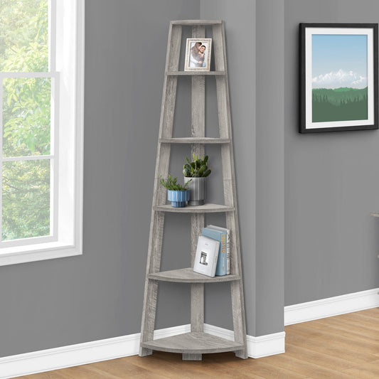 Bookcase - 72" / Industrial/  Corner/ Accent/ Ten Color Choices