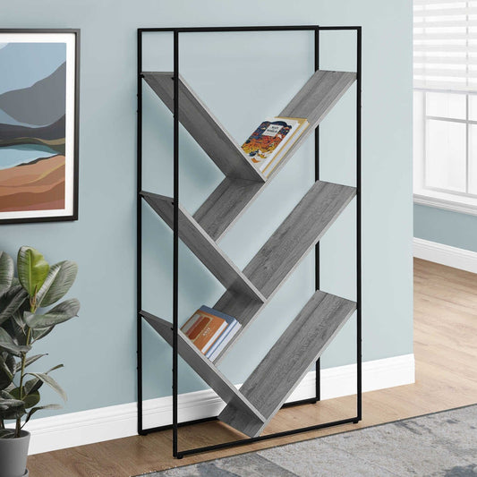 Book Case/ 66" Modern/ Three Color Choices