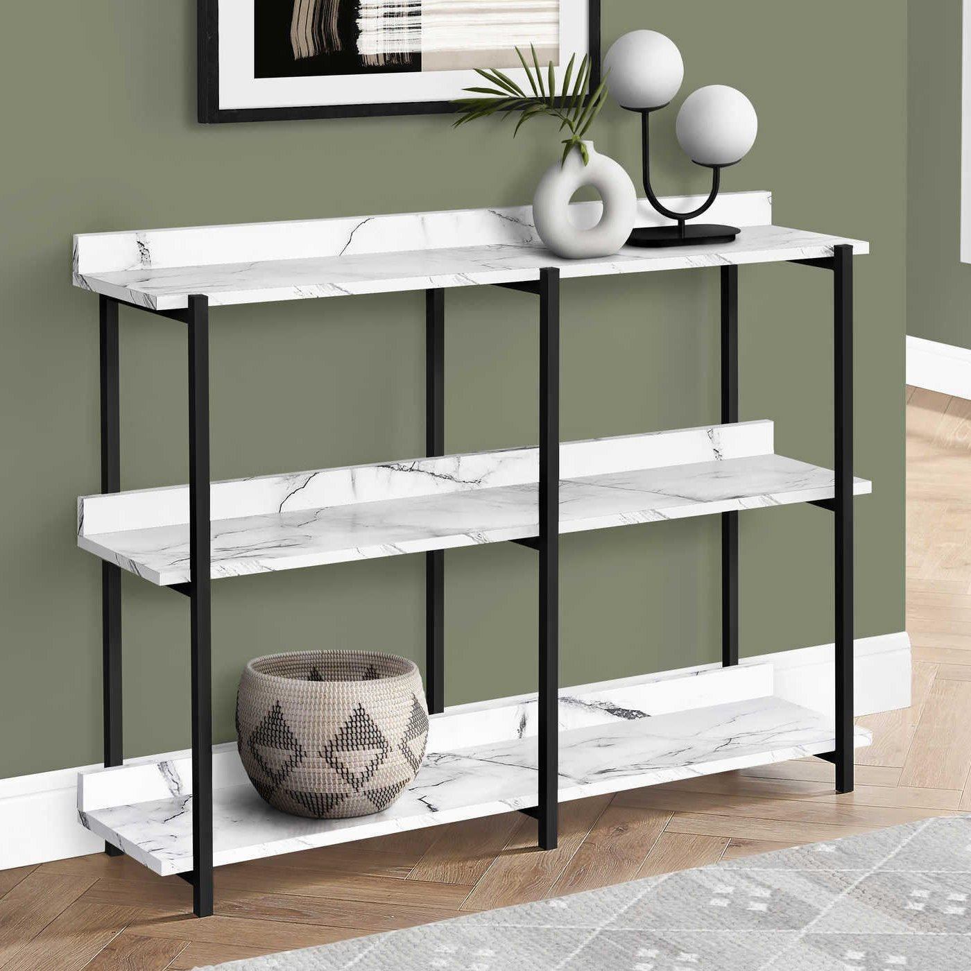 Accent Table/ 48"L/ 3 Tier/ Eight Color Choices