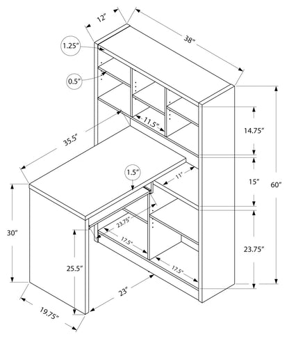 COMPUTER DESK - THREE COLOR CHOICES. LEFT OR RIGHT FACING CORNER