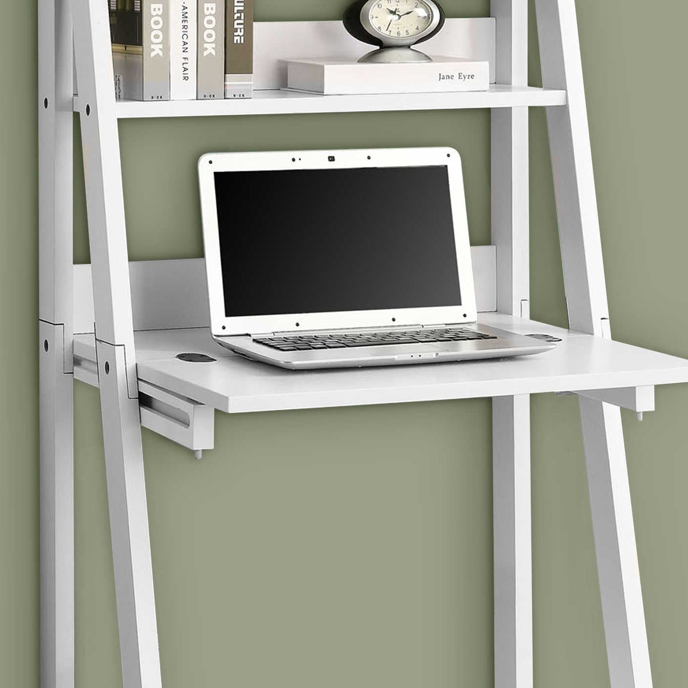 COMPUTER DESK - 61"H / WHITE LADDER STYLE