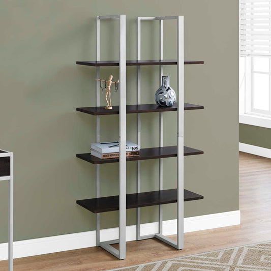 Bookcase/ 4 Tier, 60"/ Contemporary, Modern/ Two Color Choices