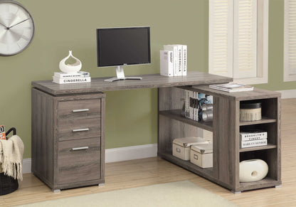 COMPUTER DESK - LEFT OR RIGHT FACING CORNER/ SEVEN FINISH CHOICES