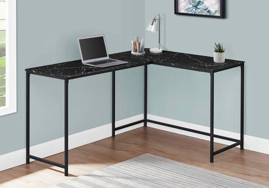 COMPUTER DESK - 58"L / FIVE COLOR CHOICES / BLACK METAL LEGS/ CORNER DESK