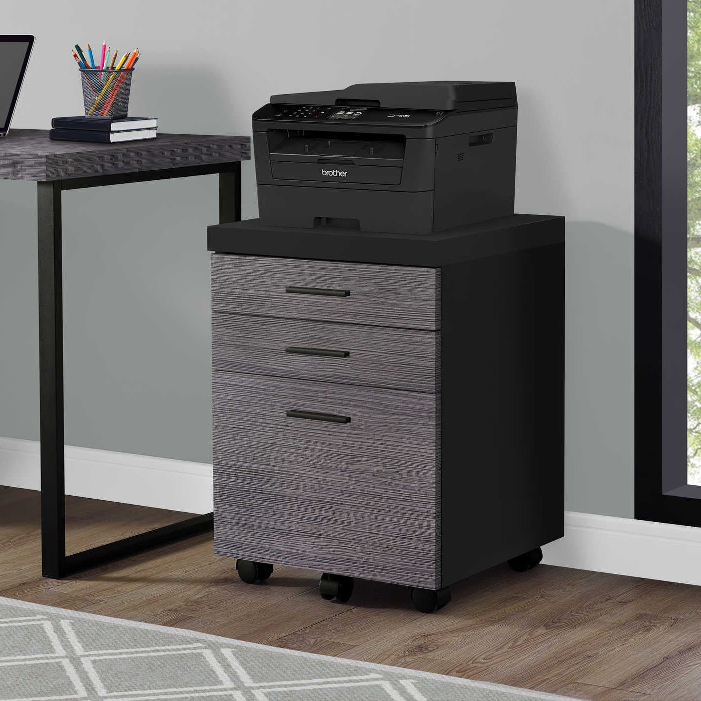 Filing Cabinet- 3 Drawer/ Seven Color Choices/ on Casters