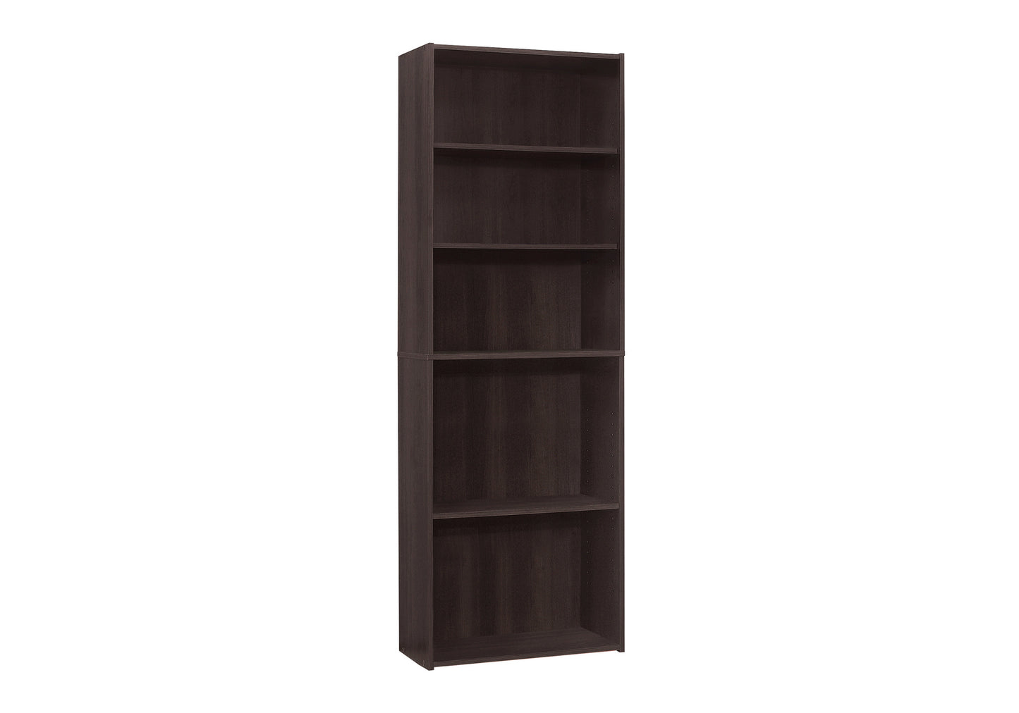 Bookcase- 72"/ 5 Shelf/ Four Color Choices