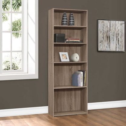 Bookcase- 72"/ 5 Shelf/ Four Color Choices