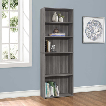 Bookcase- 72"/ 5 Shelf/ Four Color Choices