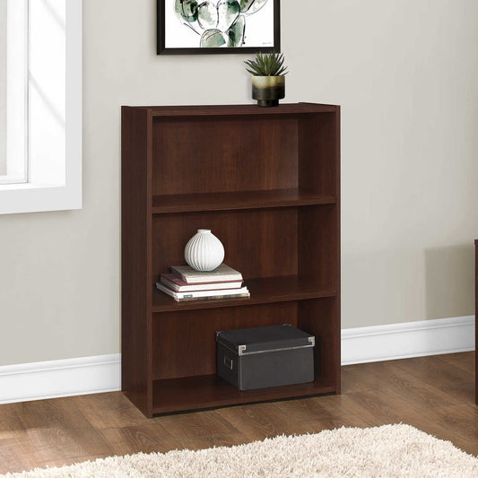 Bookcase- Three Shelves/ Three Color Choices