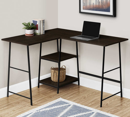 Computer Desk 48" Six color Choices / Black Metal Legs/ Minimalist