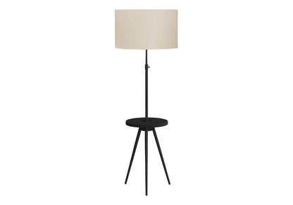 LIGHTING - 63"H TRIPOD FLOOR LAMP BLACK METAL / USB