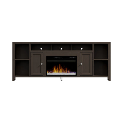 Urban Loft 84" Fireplace TV Stand. Dark Mocha