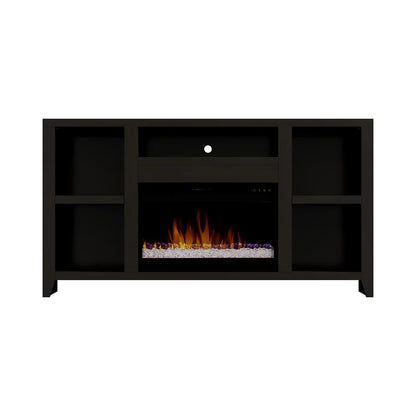 Urban Loft 62" Fireplace TV Stand. Dark Mocha