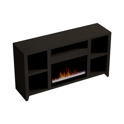 Urban Loft 62" Fireplace TV Stand. Dark Mocha