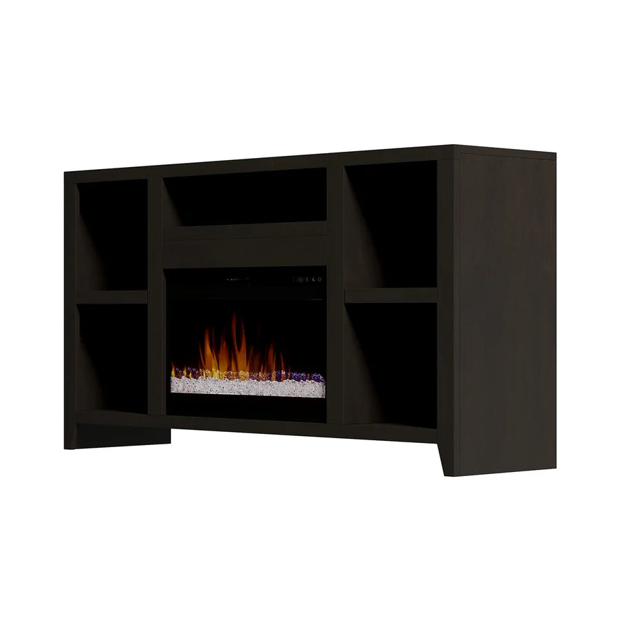 Urban Loft 62" Fireplace TV Stand. Dark Mocha