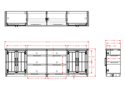 Hampton 96" TV Stand