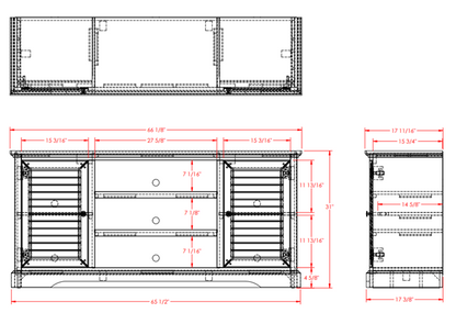 Topanga 66" TV Stand Natural