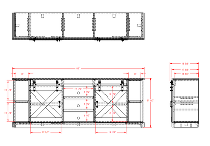 Farmhouse 85" TV Stand