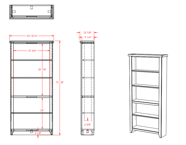 Nantucket Bookcase