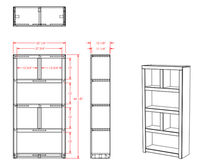 Sausalito 64" Bookcase