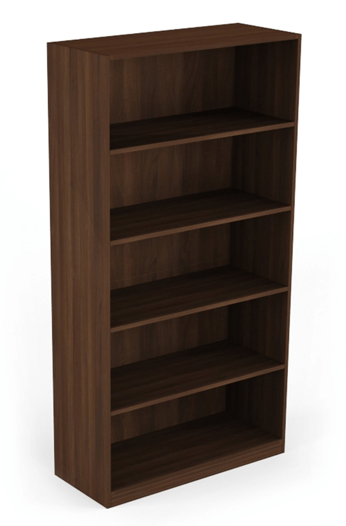 Kai Collection Walnut Bookcase with 4 Shelves