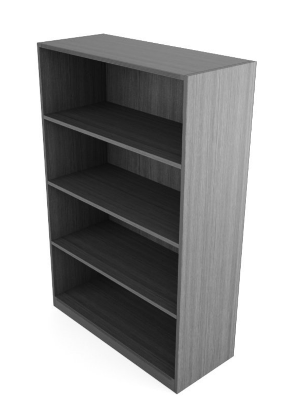 Kai Collection Samoa Gray Bookcase with 3 Shelves