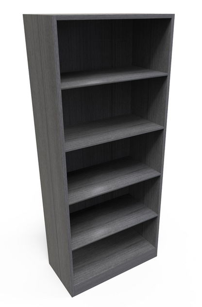 Kai Collection Samoa Gray Bookcase with 4 Shelves