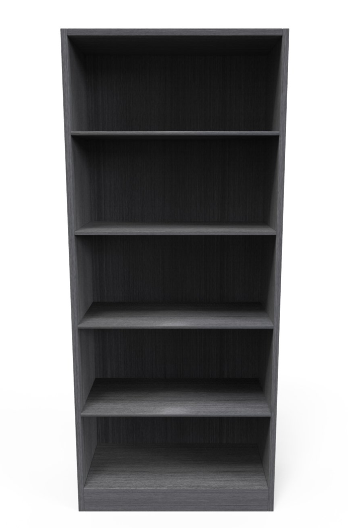 Kai Collection Samoa Gray Bookcase with 4 Shelves