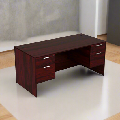 i5 Industries Kai Collection Desk with Double Suspended Pedestals. Five Color Choices. 30x71