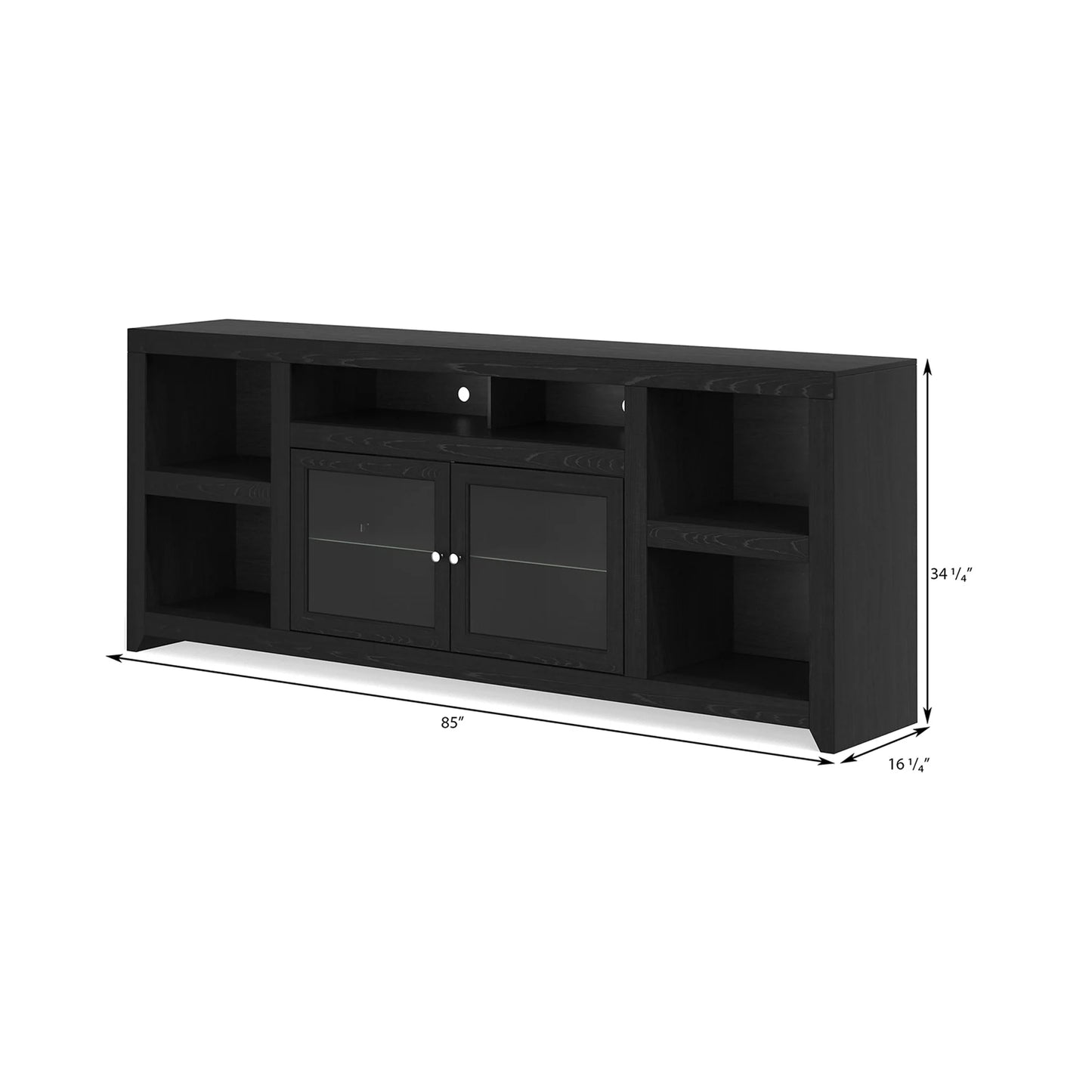 Skyline 85" TV Stand. Dark Mocha Finish