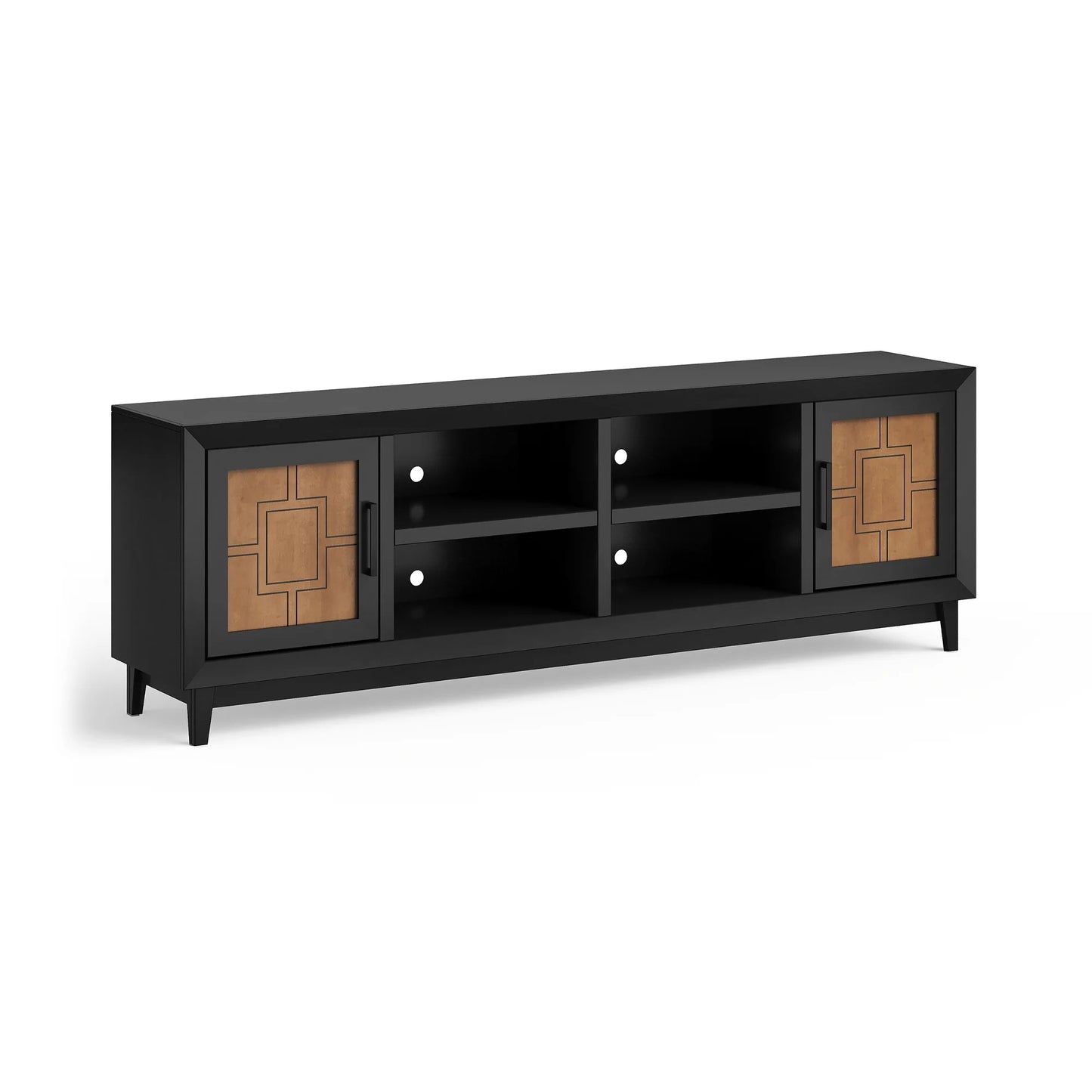 Ventura 86" TV Stand. Matte Black