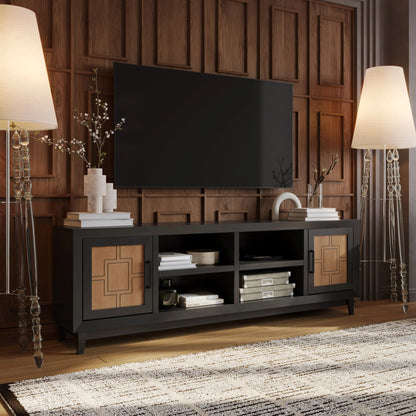 Ventura 86" TV Stand. Matte Black