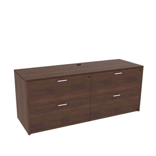 i5 Industries Kai Collection Credenza Storage with Double Lateral Files