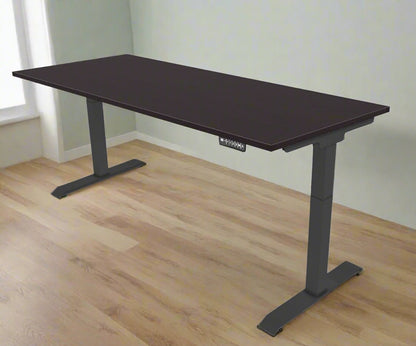 iRize Height Adjustable Desk with Black Base (30x72)