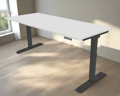 iRize Height Adjustable Desk with Black Base (30x72)