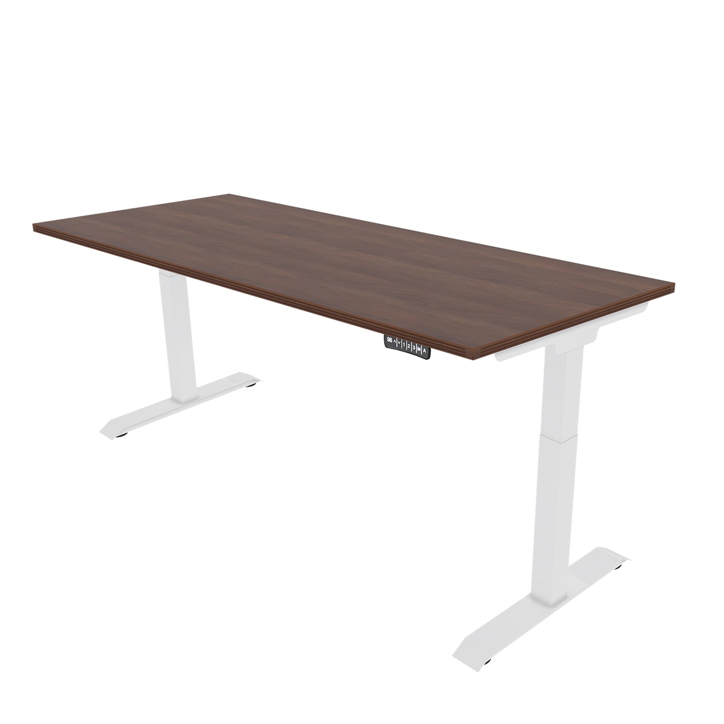 iRize Height Adjustable Desk with Silver Base (30x72)