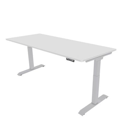 iRize Height Adjustable Desk with Silver Base (30x72)