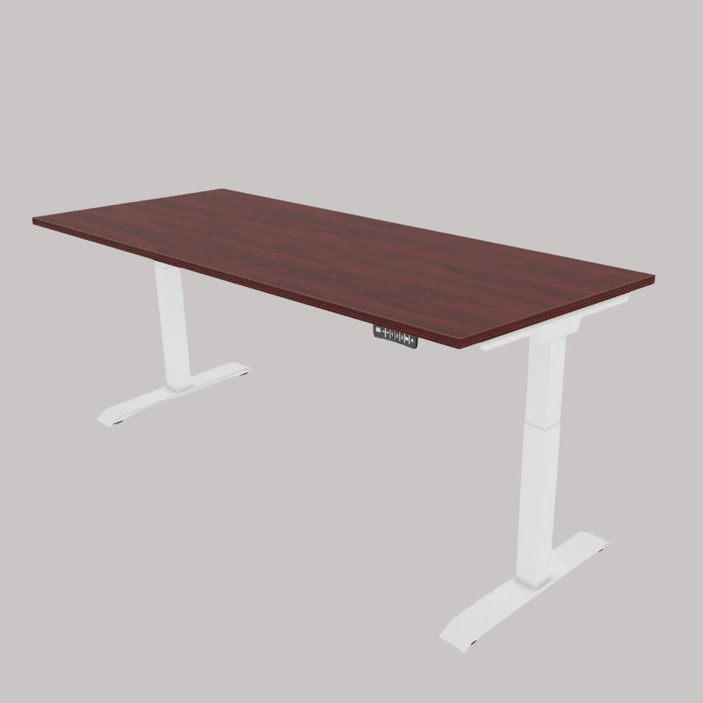 iRize Height Adjustable Desk with White Base (30x60)